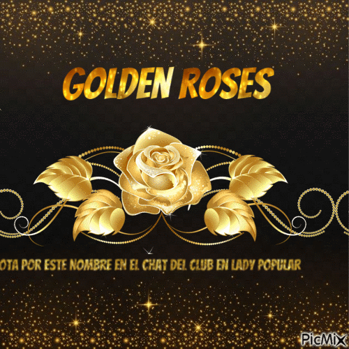 Golden Roses - GIF animasi gratis