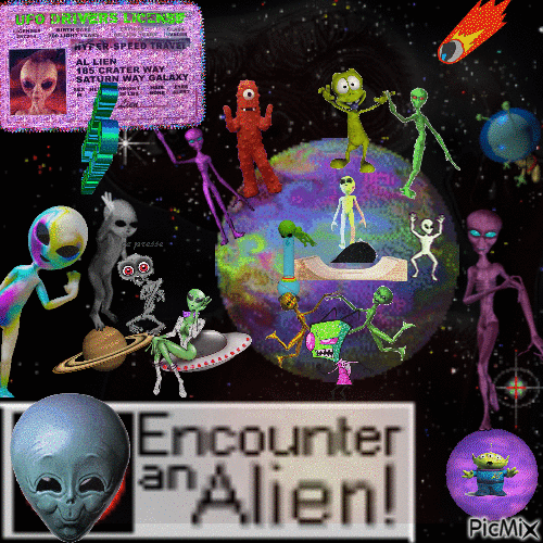 ALIENS ARE REAL - 免费动画 GIF
