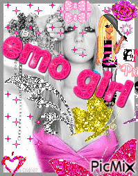 emo girl - GIF animé gratuit