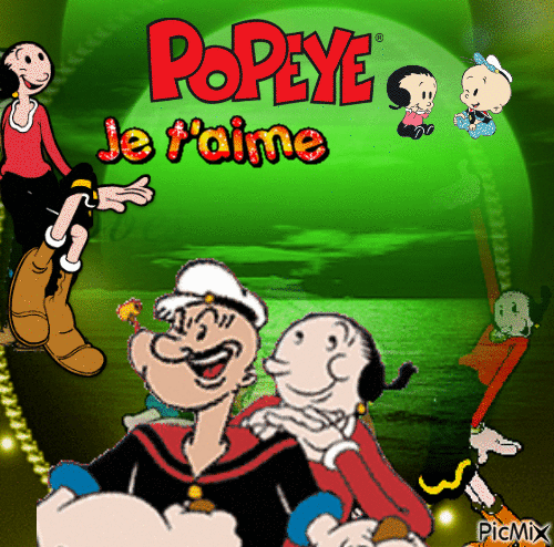 Popey et Olive - Gratis geanimeerde GIF