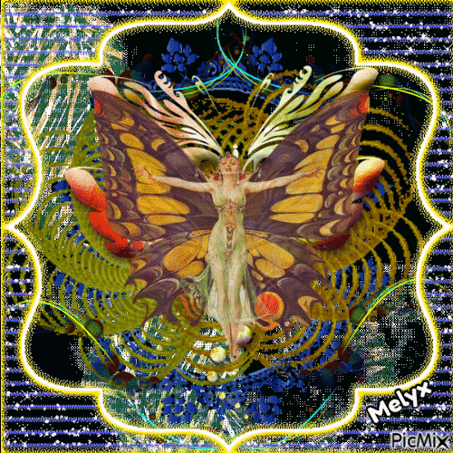 butterfly Angel -Art - Δωρεάν κινούμενο GIF