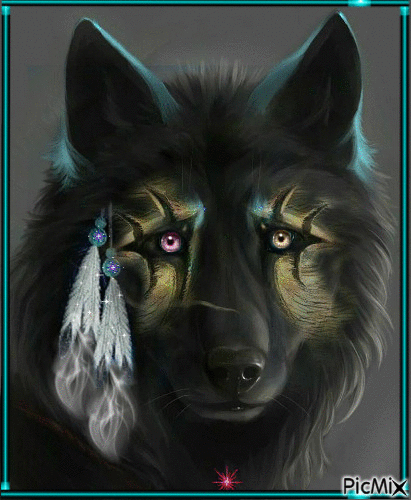 Black Wolf - Gratis geanimeerde GIF