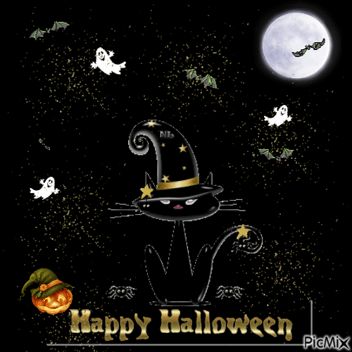 happy halloween - 無料のアニメーション GIF