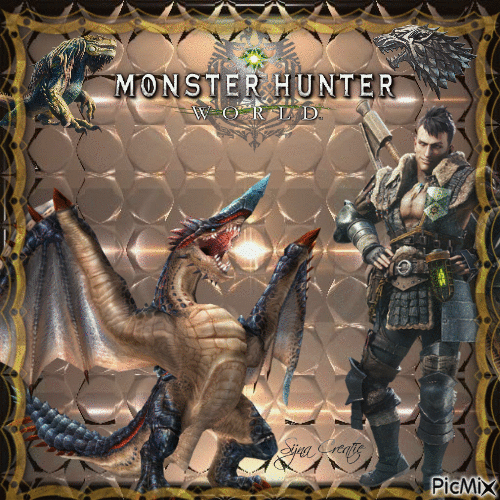 Monster Hunter world - Darmowy animowany GIF