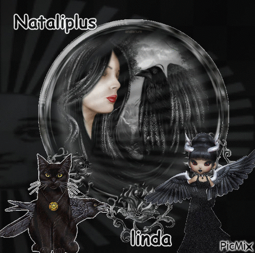 Nataliplus je crois que tu aimes le gothic, alors je t,offre ce petit kdo ♥♥♥ - GIF animado gratis