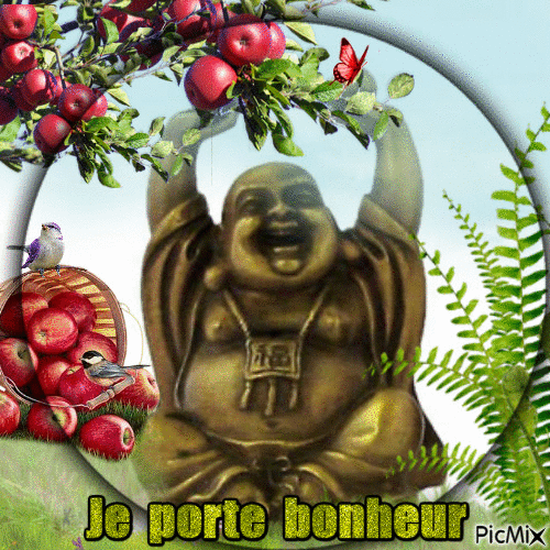 Bouddha rieur - Besplatni animirani GIF