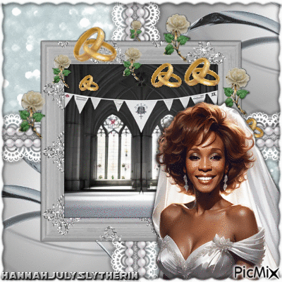 ♦♥♦Bride Whitney Houston♦♥♦ - GIF animado gratis