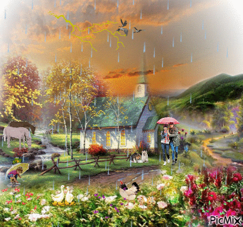 Regen - Ingyenes animált GIF