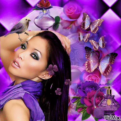 Au parfum de violette - GIF animasi gratis