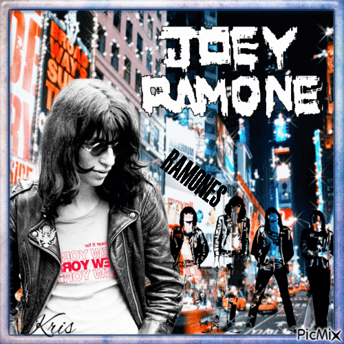 Joey Ramone - GIF animado grátis