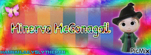 [Minerva McGonagall Mystery Mini in Rainbow] - GIF animate gratis