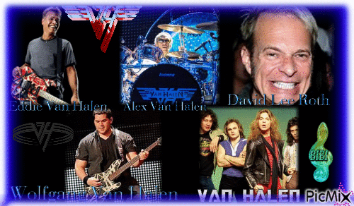 Van Halen Actuel groupe - GIF เคลื่อนไหวฟรี