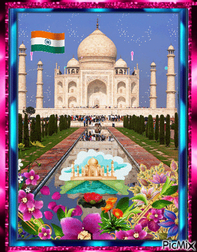 Taj Mahal - GIF animado grátis