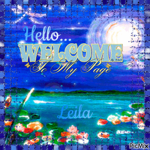 Hello.... Welcome yo my page - Бесплатни анимирани ГИФ
