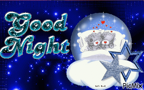 Good Night - GIF animado grátis