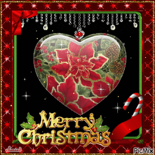 My heart at Christmas! - Gratis animerad GIF