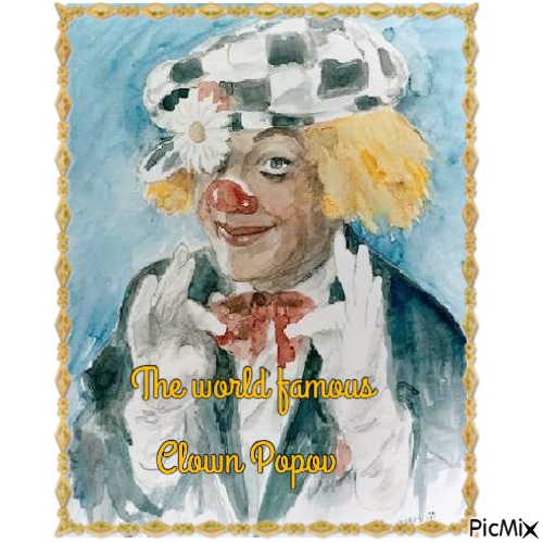the world famous clown Popov - png ฟรี