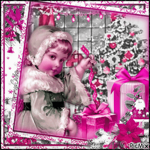 Christmas vintage - GIF animasi gratis