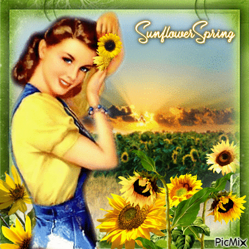 Sonnenblumen - GIF animasi gratis