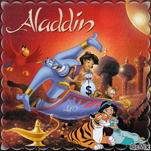 Personnage préféré Aladdin - GIF animado grátis