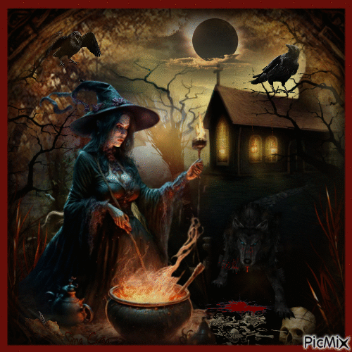 Evil witch - 免费动画 GIF