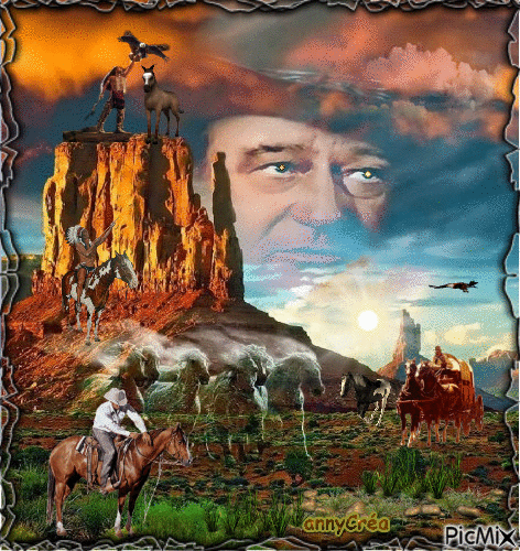 John Wayne - Zdarma animovaný GIF