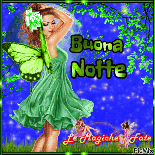 Notte verde - 無料のアニメーション GIF