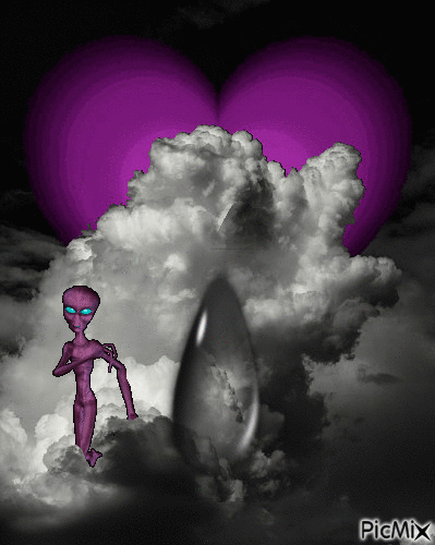 Entre nubes - Бесплатный анимированный гифка