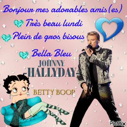 Johnny Hallyday - Bezmaksas animēts GIF