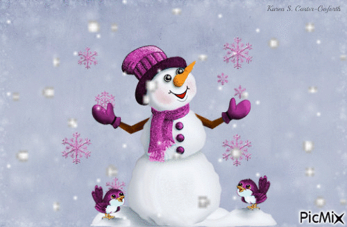 Snowman - Gratis animerad GIF
