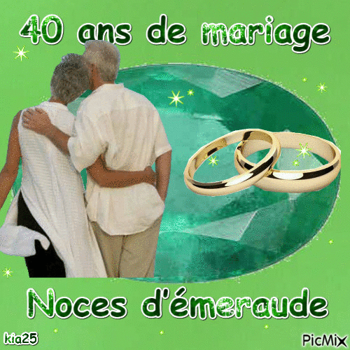 noces d'émeraude - Free animated GIF