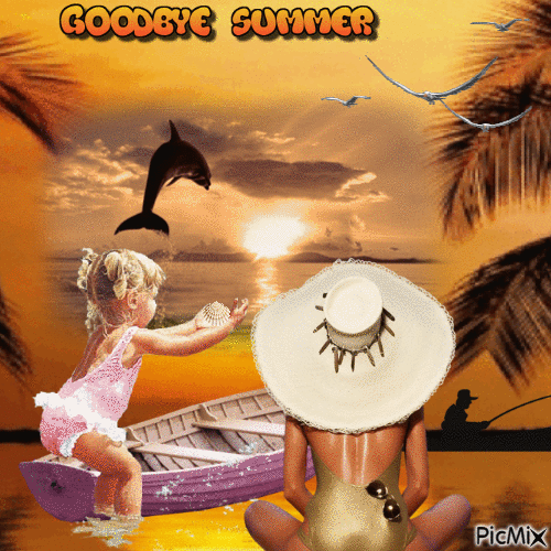 good bye summer - GIF animado grátis