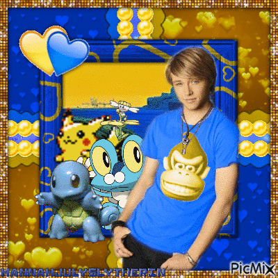 [♥]Sterling Knight and some Pokemon in Blue & Yellow[♥] - Animovaný GIF zadarmo
