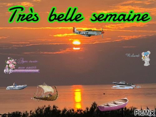 Très belle semaine - Free animated GIF