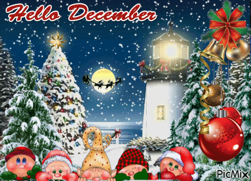 Hello December - Ingyenes animált GIF