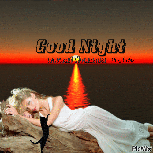GOOD NIGHT - Nemokamas animacinis gif