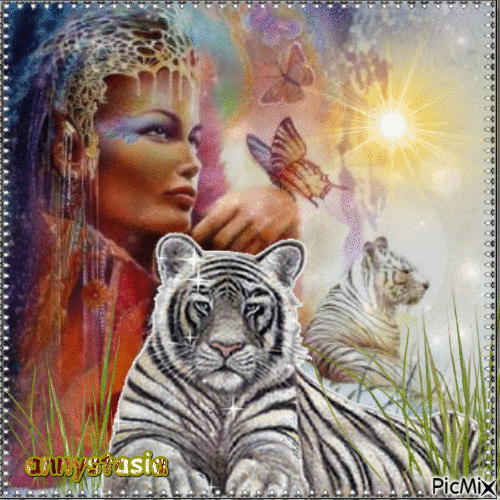 Tigres blancs - Безплатен анимиран GIF