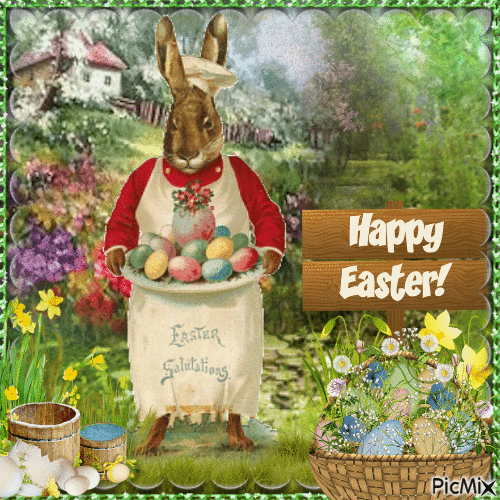 Happy Easter ... - Бесплатный анимированный гифка