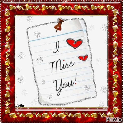 I Miss You Love Free Animated Picmix