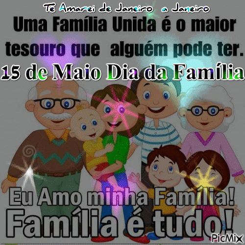 15 de Maio Dia da Família - Бесплатни анимирани ГИФ