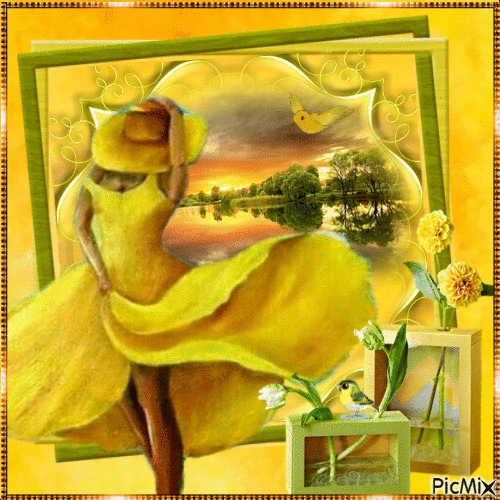 Sarının Güzelliği - Darmowy animowany GIF