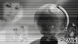 Noir et blanc - Ingyenes animált GIF