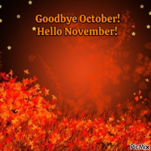 Goodbye October! Hello November!