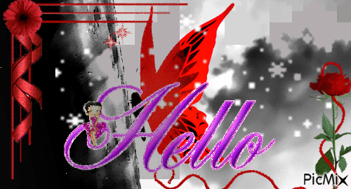 Hello! - Card. - Gratis animerad GIF