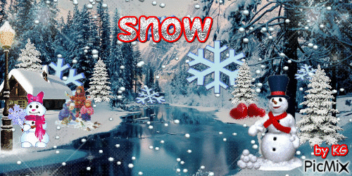 snow winter - GIF animate gratis