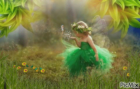Little Green Fairy - Gratis geanimeerde GIF