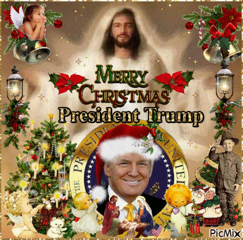 Trump Merry Christmas - Gratis animeret GIF