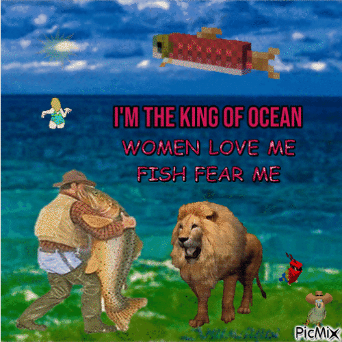 król oceanu - GIF animate gratis