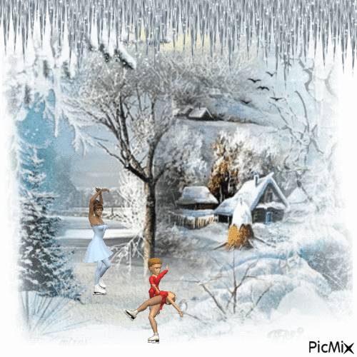 The ice storm dance - Free animated GIF