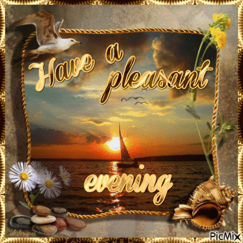 have a pleasant evening - 免费动画 GIF